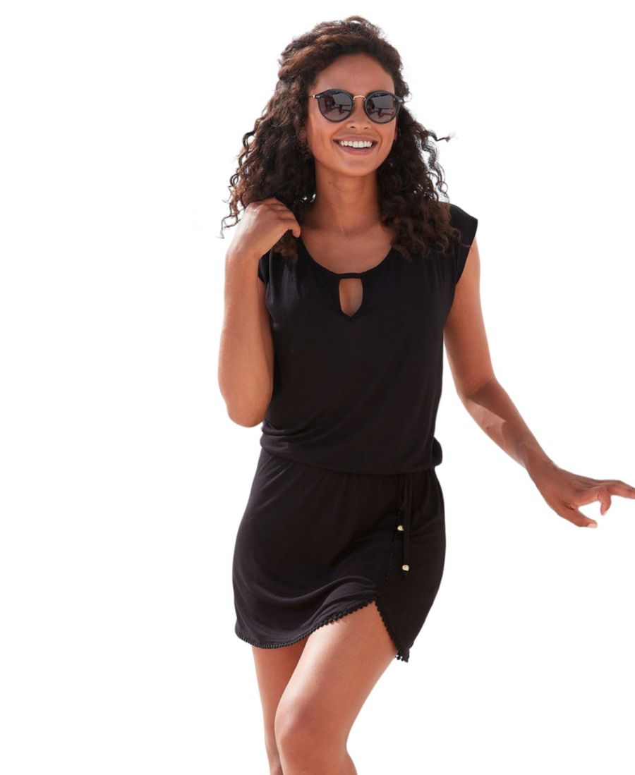 Женское платье с кружевной отделкой по низу LASCANA, Black
Женское платье с кружевной отделкой по низу LASCANA, Black