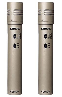 Микрофон Shure KSM137 / SL Stereo Pair
Микрофон Shure KSM137 / SL Stereo Pair