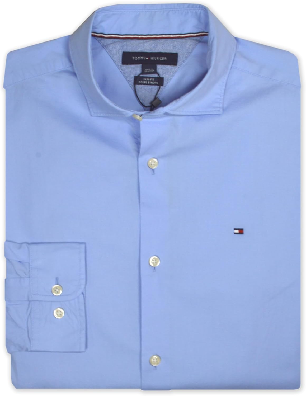 Рубашка Tommy Hilfiger Mens Slim Fit из хлопкового поплина с застежкой на пуговицы,, Light Blue
Рубашка Tommy Hilfiger Mens Slim Fit из хлопкового поплина с застежкой на пуговицы,, Light Blue
