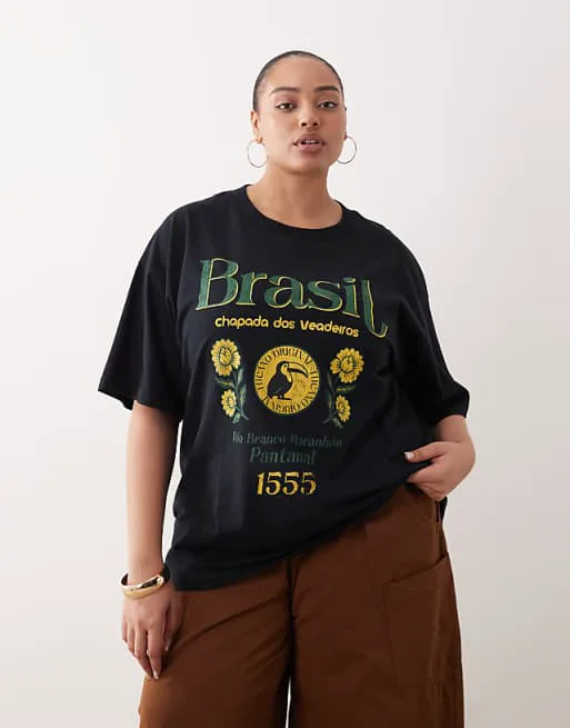 Черная футболка оверсайз с изображением Бразилии ASOS DESIGN Curve, Черный, Черная футболка оверсайз с изображением Бразилии ASOS DESIGN Curve
Черная футболка оверсайз с изображением Бразилии ASOS DESIGN Curve, Черный, Черная футболка оверсайз с изображением Бразилии ASOS DESIGN Curve