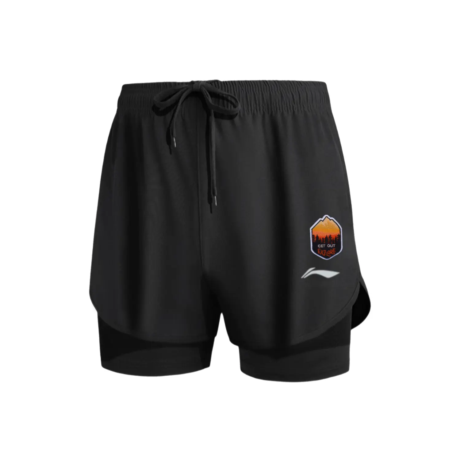 LINING Повседневные шорты мужские черные
LINING Повседневные шорты мужские черные