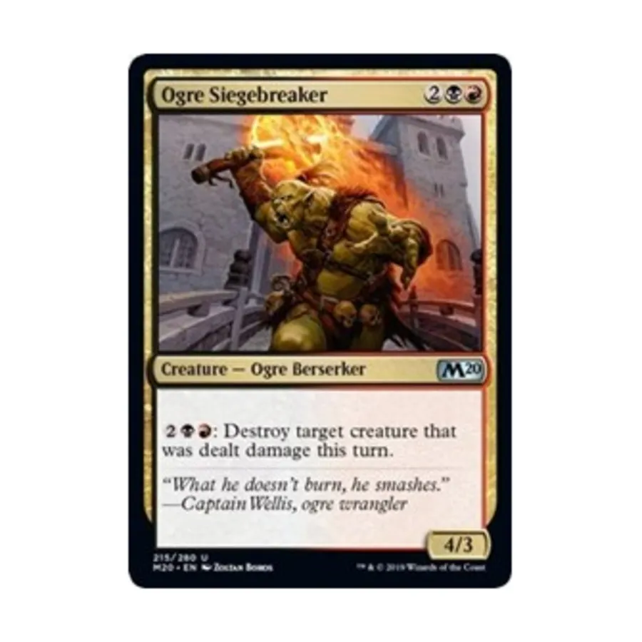 CCG Огр-разрушитель осады (U), MTG - Core Set 2020 
CCG Огр-разрушитель осады (U), MTG - Core Set 2020