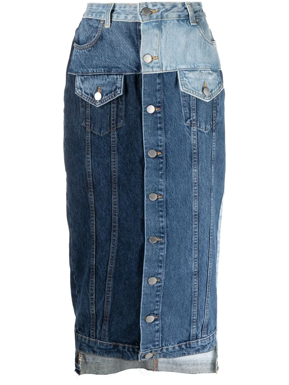 Джинсовая юбка в технике пэчворк Red Valentino, синий
Джинсовая юбка в технике пэчворк Red Valentino, синий