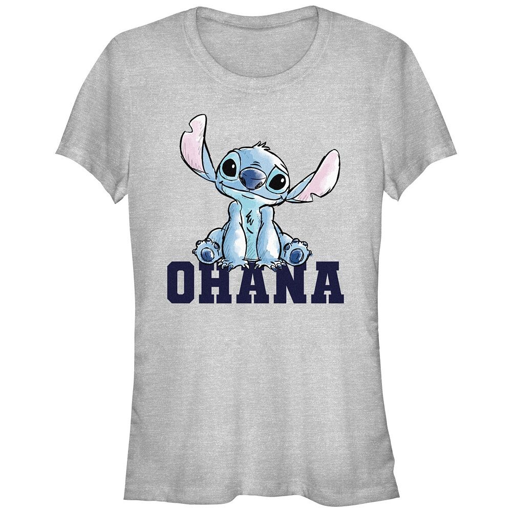 Детская футболка Disney's Lilo & Stitch с акварельным эскизом Ohana Stitch и графическим рисунком, цвет Athletic Heather
Детская футболка Disney's Lilo & Stitch с акварельным эскизом Ohana Stitch и графическим рисунком, цвет Athletic Heather