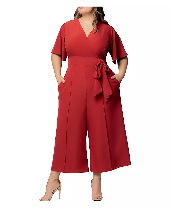 Укороченный комбинезон Evelyn большого размера с широкими штанинами Kiyonna, оранжевый
Укороченный комбинезон Evelyn большого размера с широкими штанинами Kiyonna, оранжевый