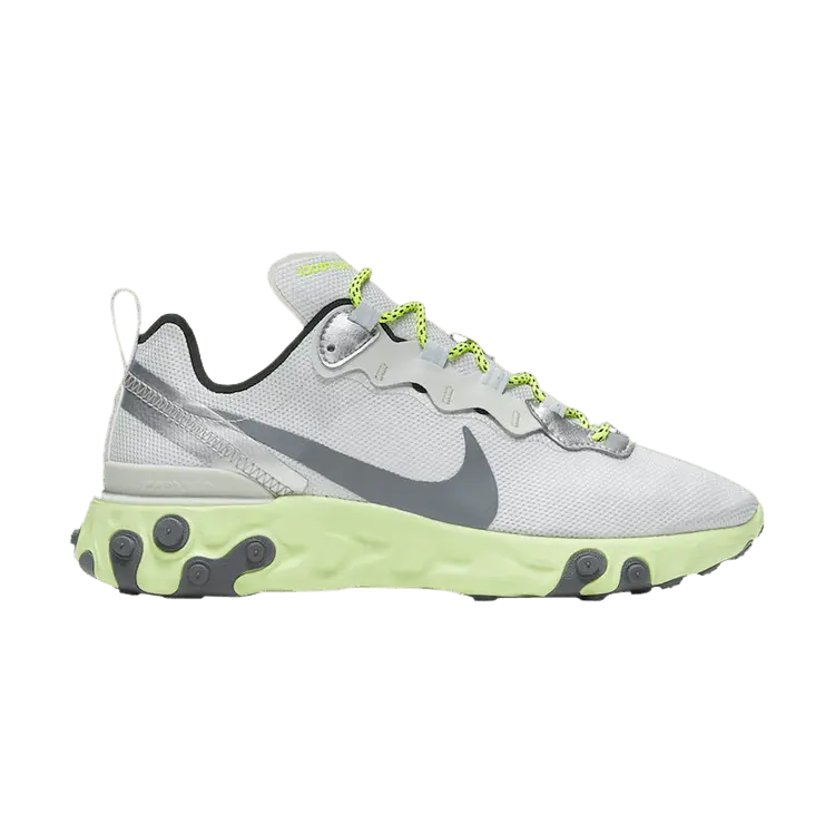 Кроссовки Nike React Element 55 'Barely Volt', серый
Кроссовки Nike React Element 55 'Barely Volt', серый