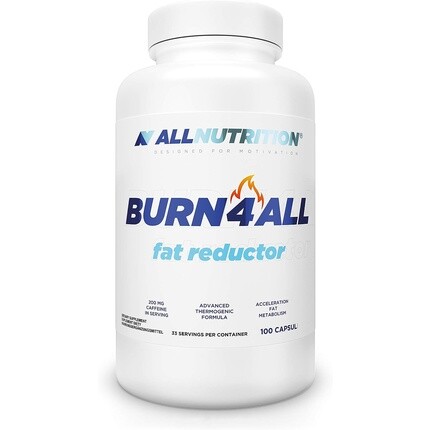 ALLNUTRITION Burn4all Fat Reductor L-карнитин Очень эффективное снижение жировых отложений Обеспечивает энергию Подавляет аппетит Добавка Без добавок 100 капсул
ALLNUTRITION Burn4all Fat Reductor L-карнитин Очень эффективное снижение жировых отложений Обеспечивает энергию Подавляет аппетит Добавка Без добавок 100 капсул