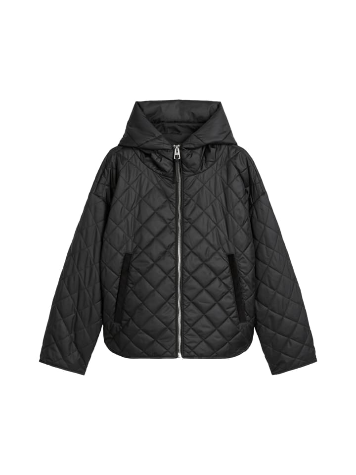 Свободная черная стеганая куртка с капюшоном Marc O'Polo
Свободная черная стеганая куртка с капюшоном Marc O'Polo