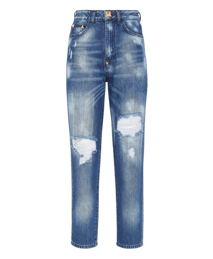 Джинсовые брюки в стиле бойфренд Philipp Plein, синий
Джинсовые брюки в стиле бойфренд Philipp Plein, синий