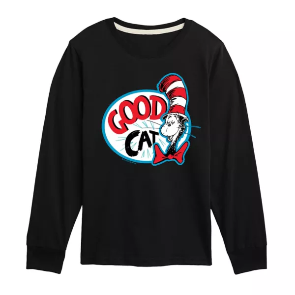 Футболка с длинным рукавом и принтом «Добрый кот» от Dr. Seuss для мальчиков 8-20 лет Licensed Character, черный
Футболка с длинным рукавом и принтом «Добрый кот» от Dr. Seuss для мальчиков 8-20 лет Licensed Character, черный
