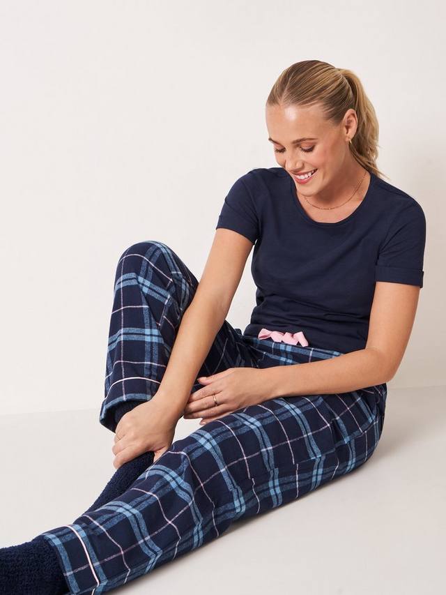 Фланелевые клетчатые пижамные брюки Crew Clothing, Navy Blue
Фланелевые клетчатые пижамные брюки Crew Clothing, Navy Blue