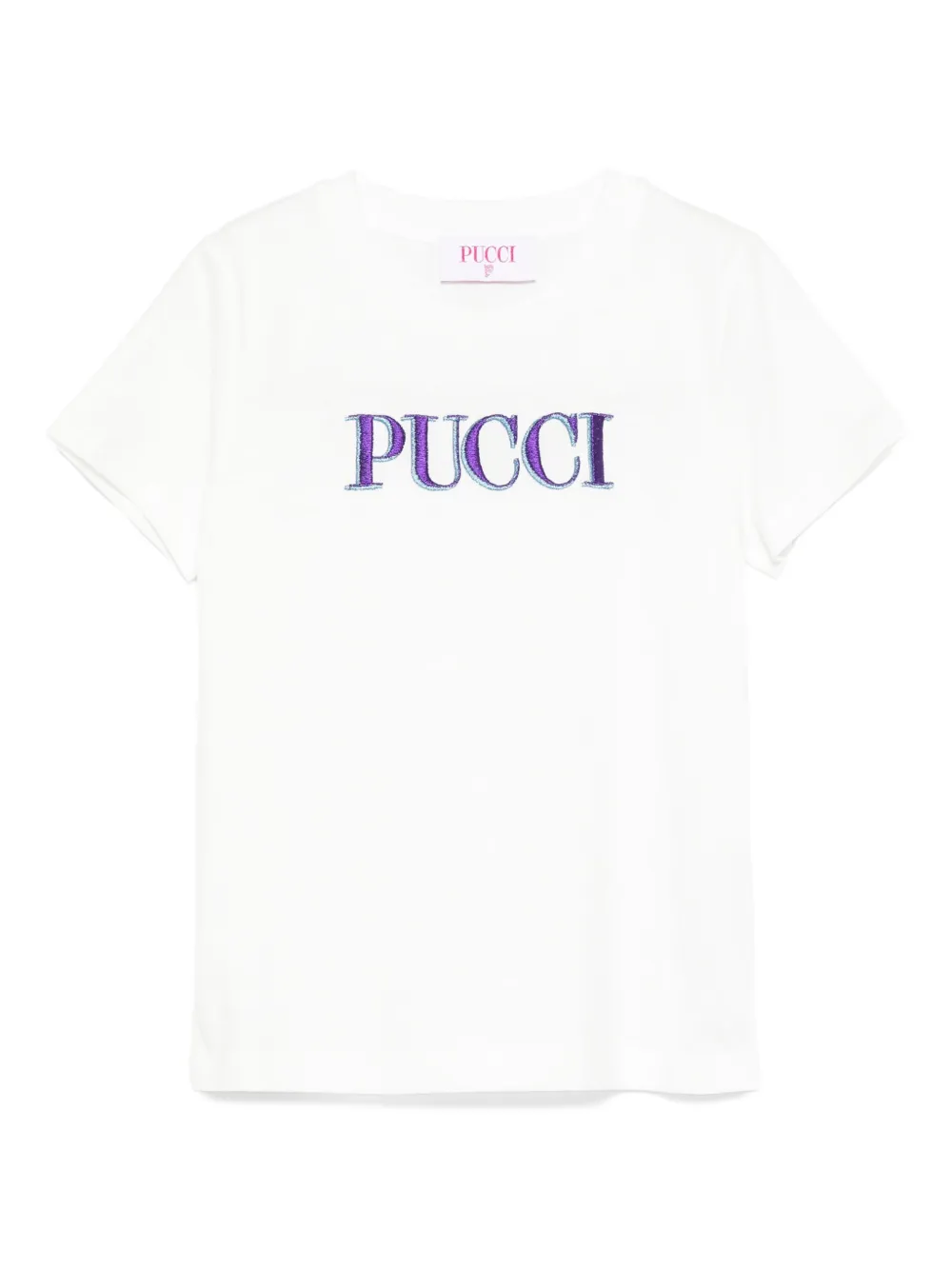 Футболка с вышитым логотипом Pucci Junior, белый
Футболка с вышитым логотипом Pucci Junior, белый