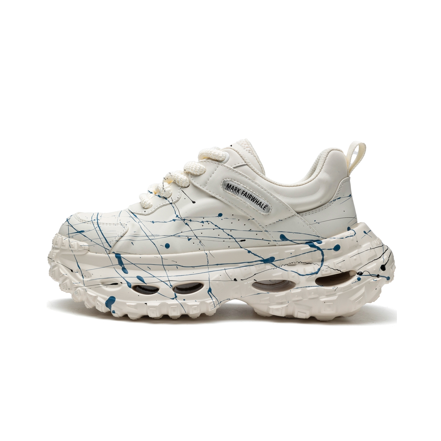 FAIRWHALE Белые массивные кроссовки мужские, цвет White 
FAIRWHALE Белые массивные кроссовки мужские, цвет White