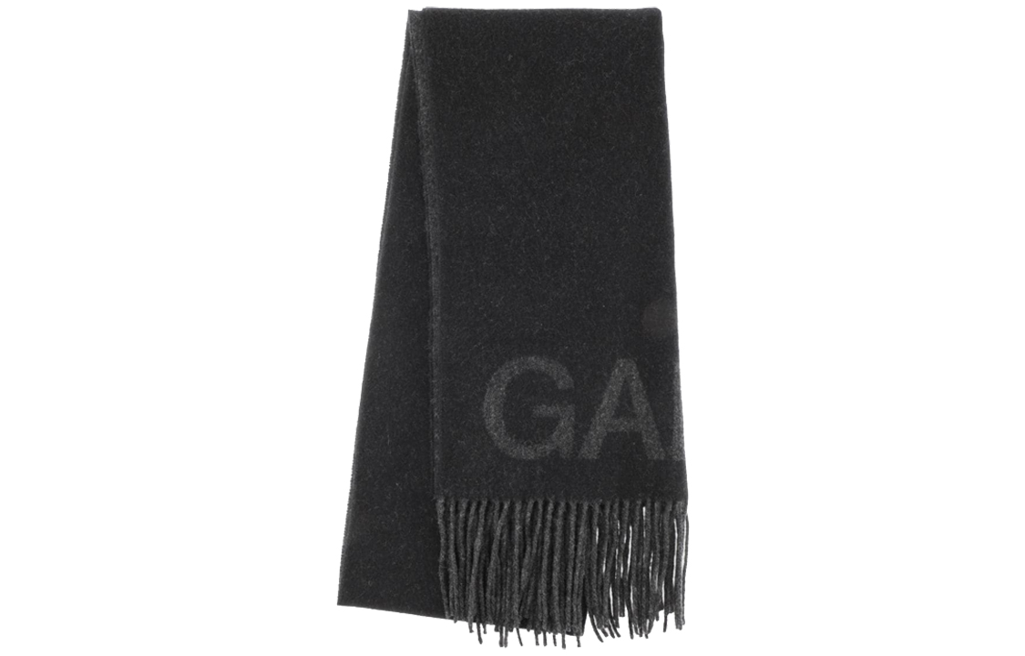 GANNI Шарф с бахромой, Black
GANNI Шарф с бахромой, Black