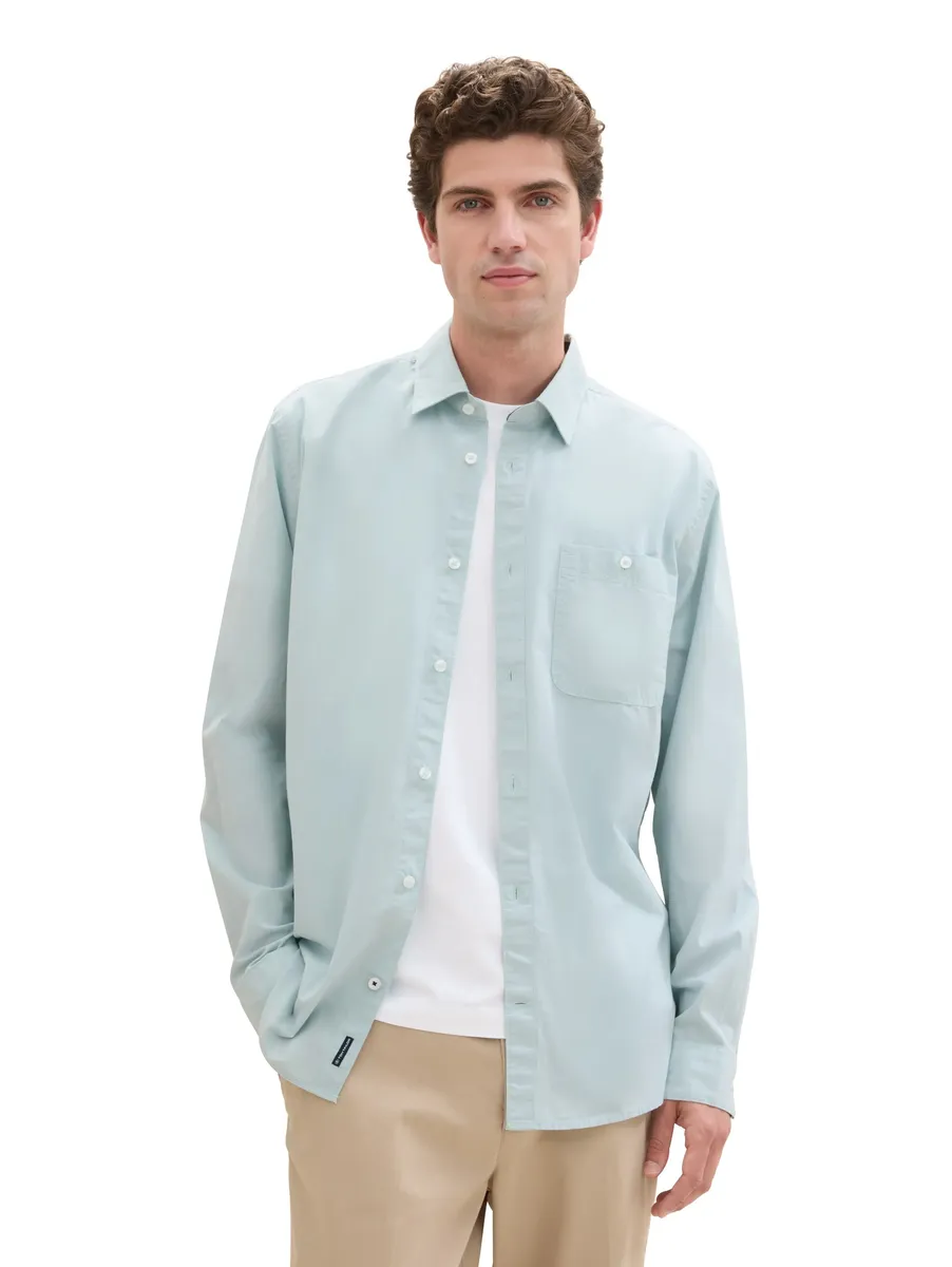 TOM TAILOR рубашка с длинными рукавами и нагрудным карманом, мятный
TOM TAILOR рубашка с длинными рукавами и нагрудным карманом, мятный