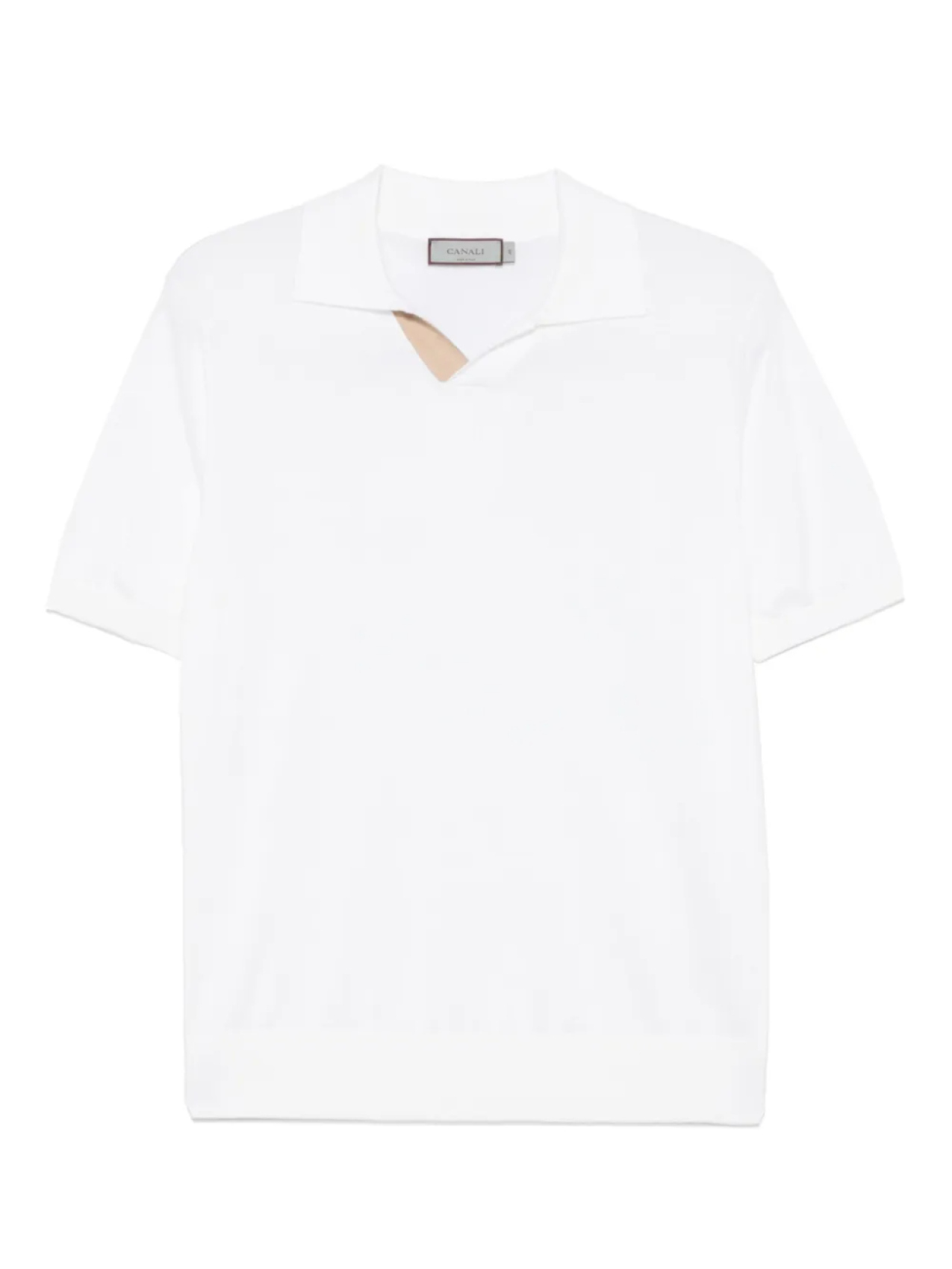 Рубашка поло с замшевой вставкой Canali, белый
Рубашка поло с замшевой вставкой Canali, белый