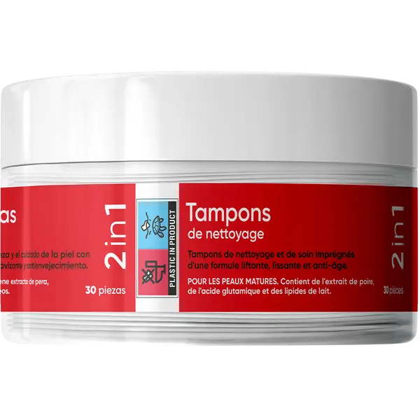 Подтягивающие и очищающие пропитанные диски для лица, 30 шт./1 упаковка. Erne
Подтягивающие и очищающие пропитанные диски для лица, 30 шт./1 упаковка. Erne