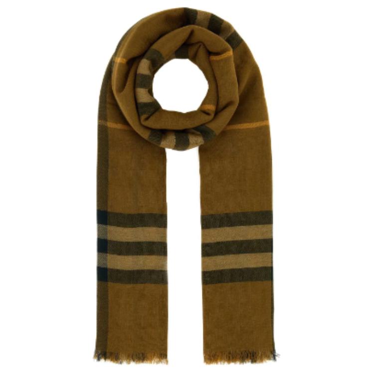 Шарф с бахромой Checked Burberry 
Шарф с бахромой Checked Burberry