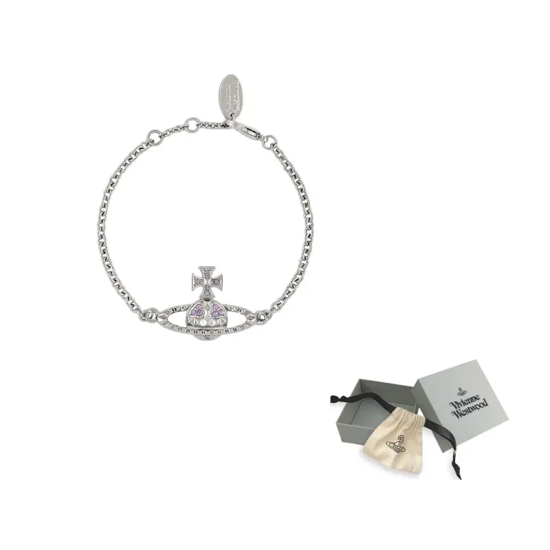 Браслет с шарообразной пластиной Mayfair Vivienne Westwood, серебро
Браслет с шарообразной пластиной Mayfair Vivienne Westwood, серебро