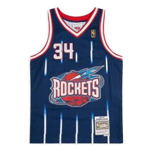 Баскетбольное джерси Mitchell & Ness NBA Swingman Jersey 'Houston Rockets - Hakeem Olajuwon 1996/97''
Баскетбольное джерси Mitchell & Ness NBA Swingman Jersey 'Houston Rockets - Hakeem Olajuwon 1996/97''