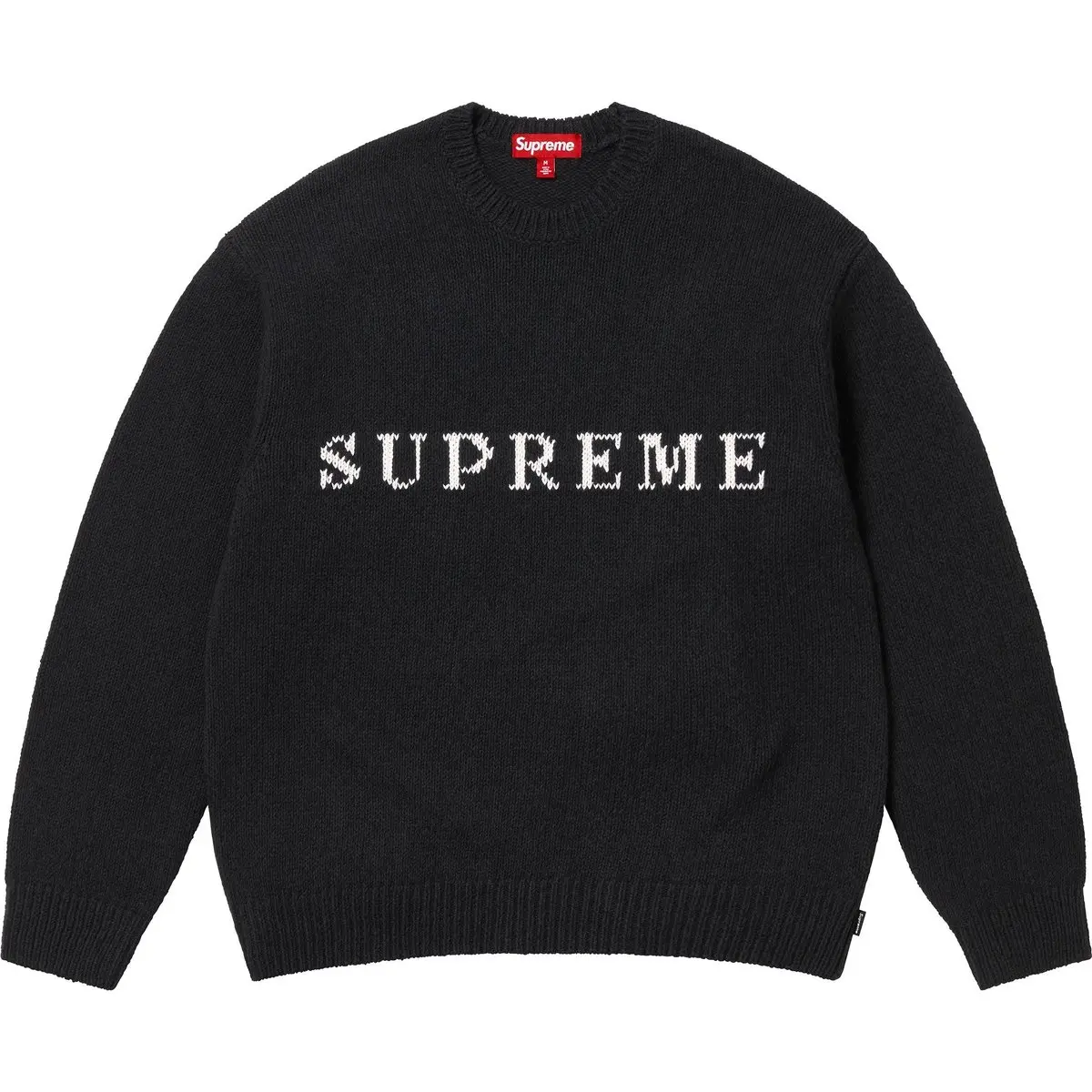 Свитер с контрастным логотипом Supreme, черный
Свитер с контрастным логотипом Supreme, черный
