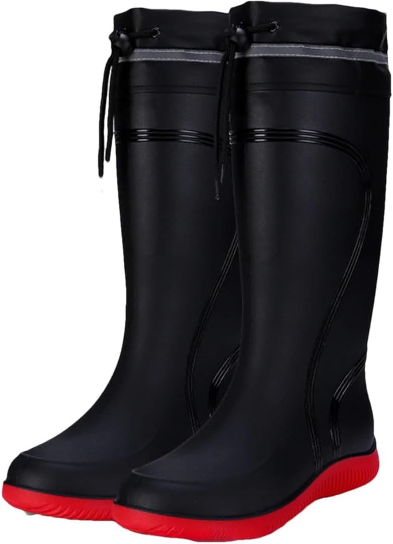 Мужские дождевые сапоги водонепроницаемые с средней голенью, нескользящие сапоги для дождя, уличная водная обувь с мягким резиновым шнурком Generic, красный
Мужские дождевые сапоги водонепроницаемые с средней голенью, нескользящие сапоги для дождя, уличная водная обувь с мягким резиновым шнурком Generic, красный