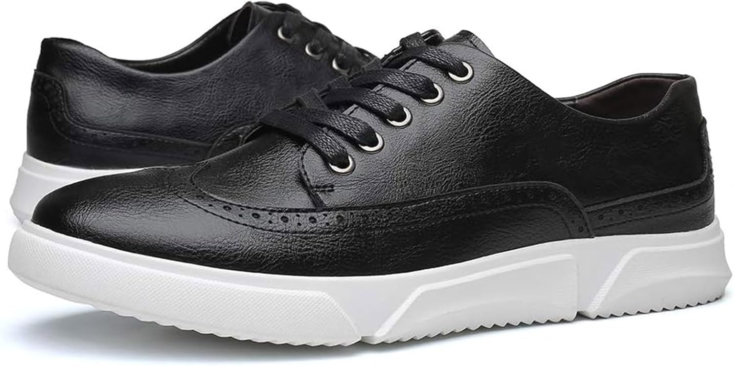 Мужские оксфорды с крыльчатым носком из натуральной кожи, деловой повседневный стиль, антискользящие, шнурованные туфли Xinduoyu, черный
Мужские оксфорды с крыльчатым носком из натуральной кожи, деловой повседневный стиль, антискользящие, шнурованные туфли Xinduoyu, черный