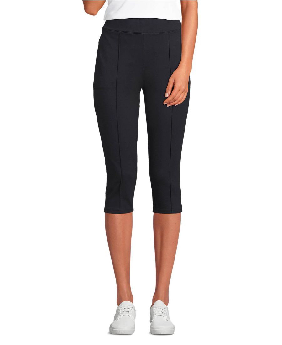 Женские брюки-капри Starfish с высокой посадкой и складками Lands' End, Black
Женские брюки-капри Starfish с высокой посадкой и складками Lands' End, Black