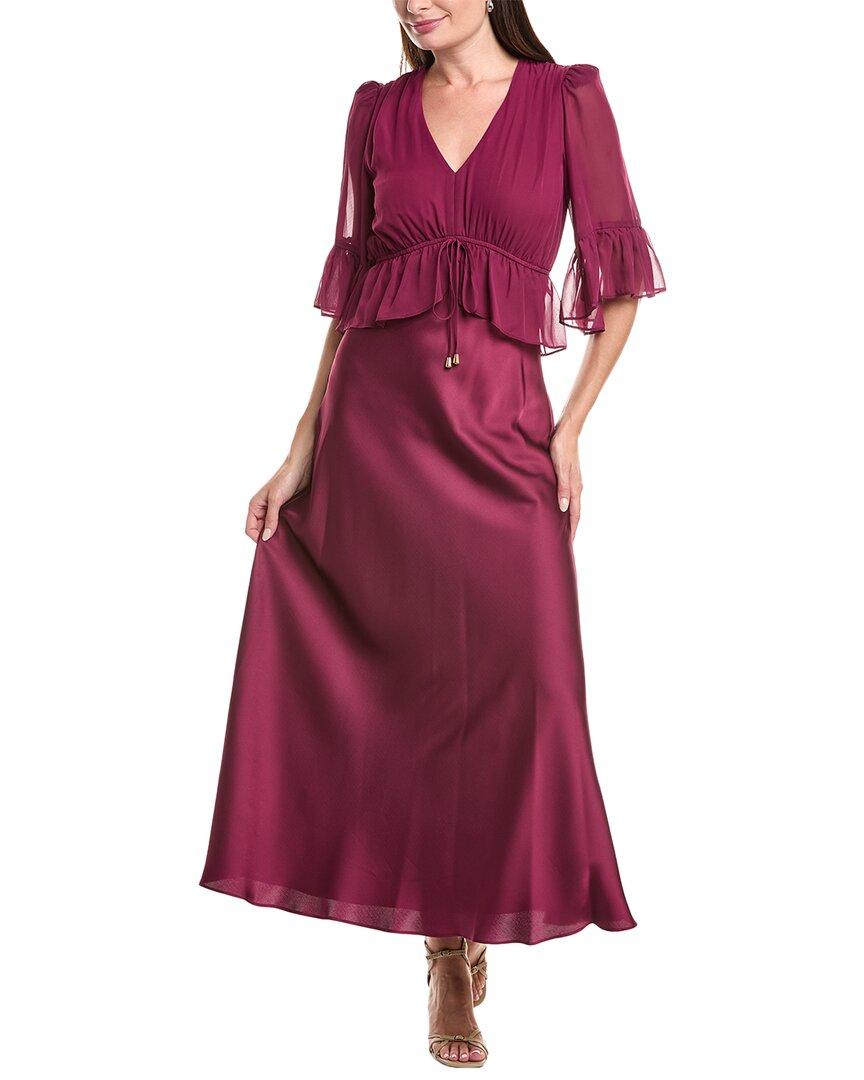 Платье макси из шифона и сатина Maison Tara, фиолетовый
Платье макси из шифона и сатина Maison Tara, фиолетовый