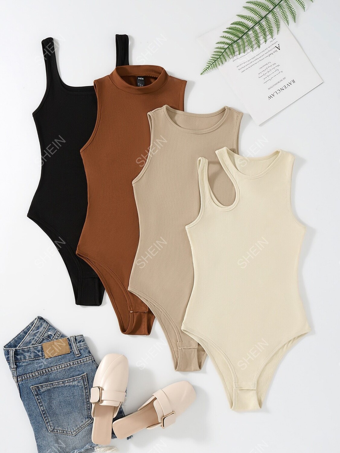 Боди EZwear, большие размеры, однотонное, трикотаж, вырез, 4 шт Shein, мультиколор
Боди EZwear, большие размеры, однотонное, трикотаж, вырез, 4 шт Shein, мультиколор