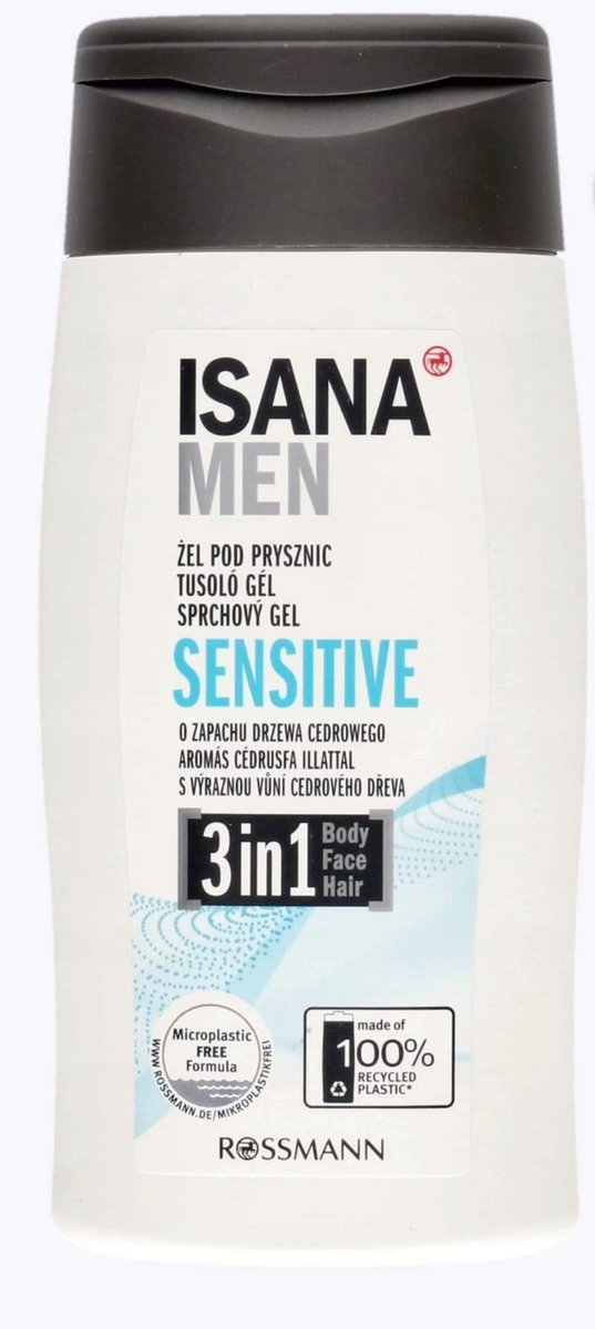 Гель для душа ISANA MEN SENSITIVE 3в1
Гель для душа ISANA MEN SENSITIVE 3в1