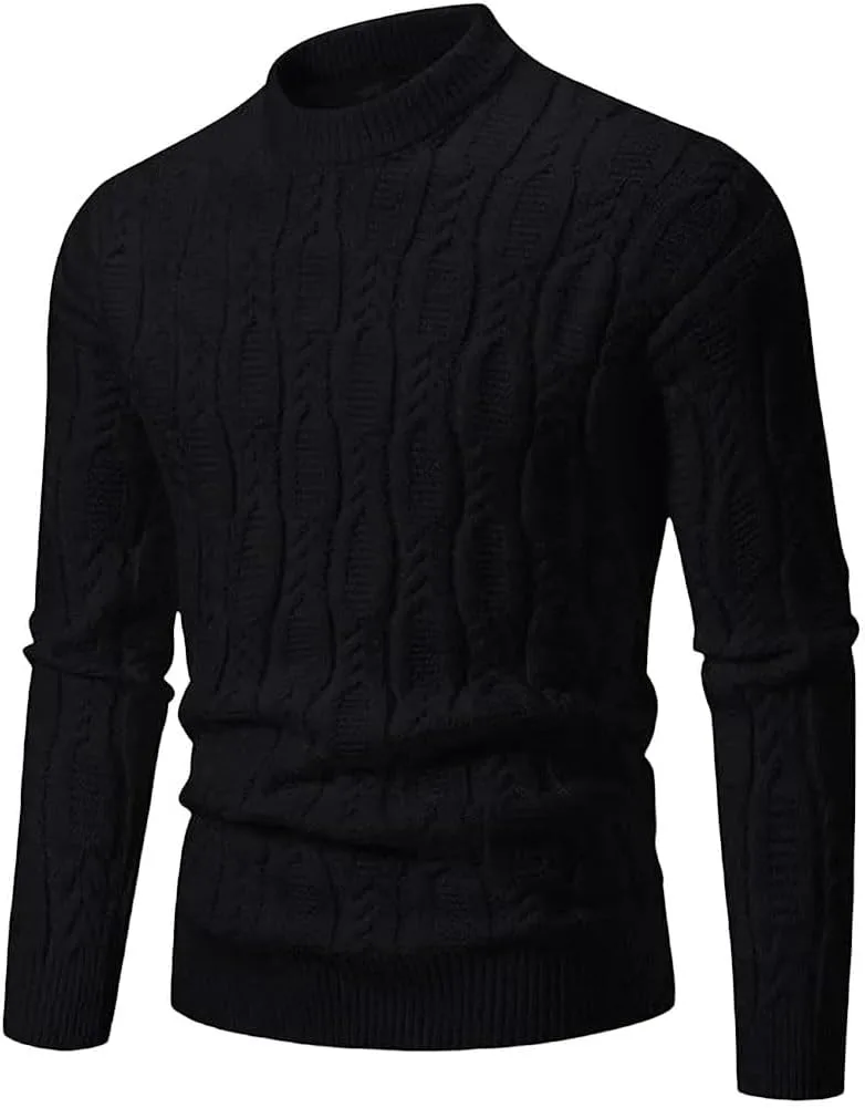 Мужской свитер с воротником-стойкой, мягкий, классический
Мужской свитер с воротником-стойкой, мягкий, классический