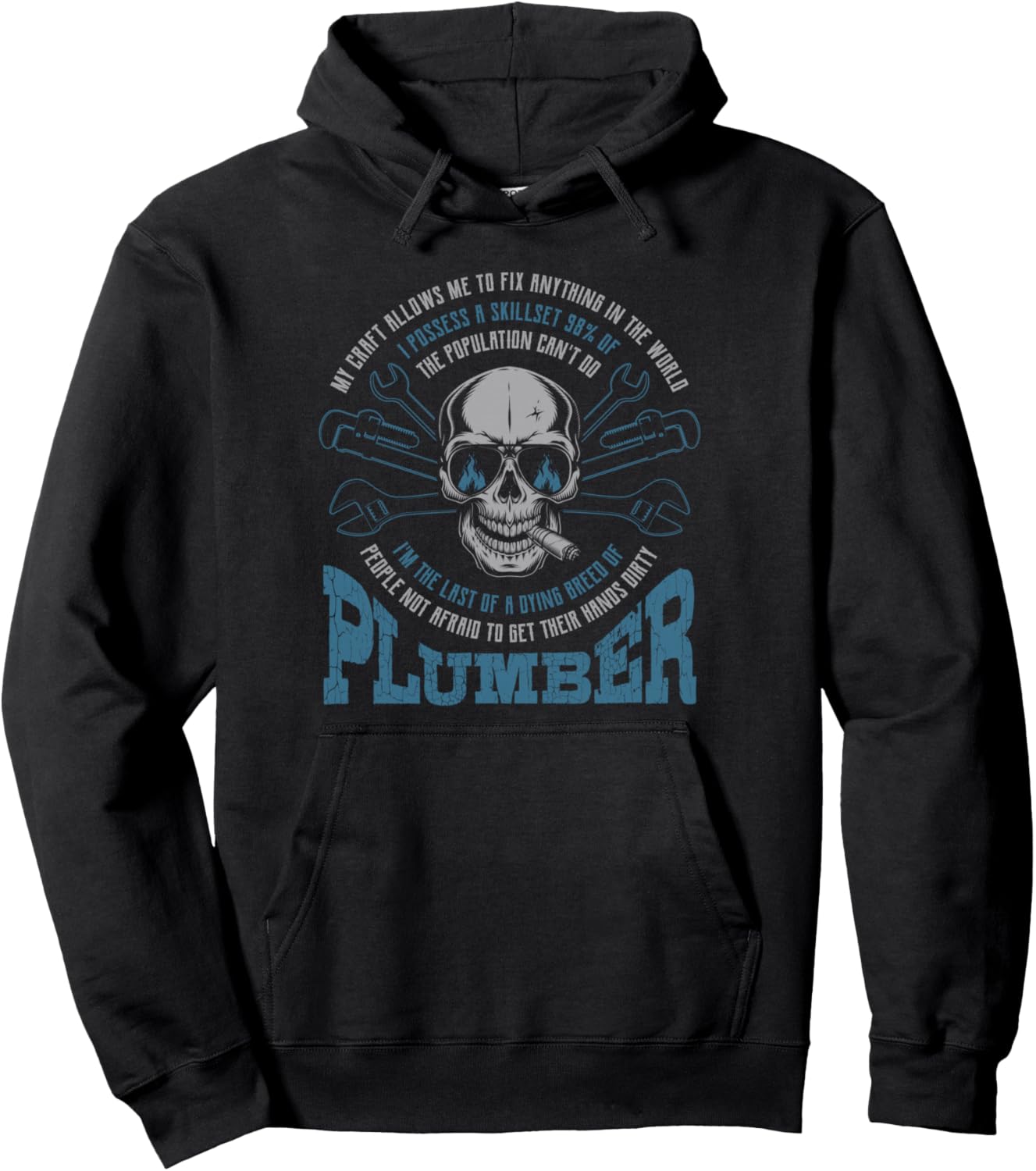 Худи с винтажным черепом для сантехников Plumber Gift Apparel, черный
Худи с винтажным черепом для сантехников Plumber Gift Apparel, черный