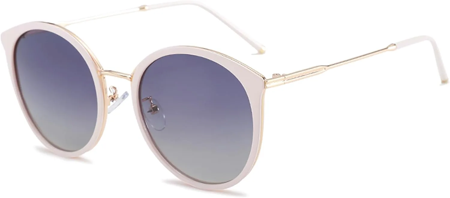 Поляризованные ретро-солнцезащитные очки круглой формы для женщин, стильные «кошачий глаз», модные винтажные очки с защитой от УФ-излучения UV400 ONLYZILLA, White
Поляризованные ретро-солнцезащитные очки круглой формы для женщин, стильные «кошачий глаз», модные винтажные очки с защитой от УФ-излучения UV400 ONLYZILLA, White