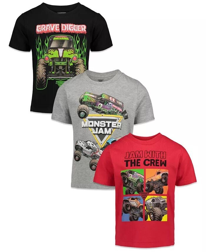 Набор из 3 футболок с рисунком для мальчиков Trucks для малышей, Ребенок Monster Jam, мультиколор
Набор из 3 футболок с рисунком для мальчиков Trucks для малышей, Ребенок Monster Jam, мультиколор