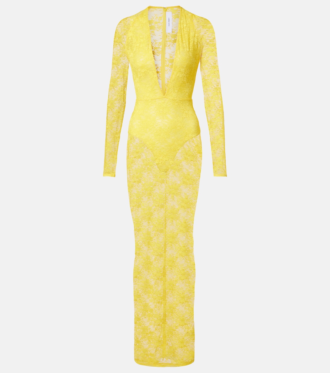 Прозрачное кружевное платье Alex Perry, желтый
Прозрачное кружевное платье Alex Perry, желтый