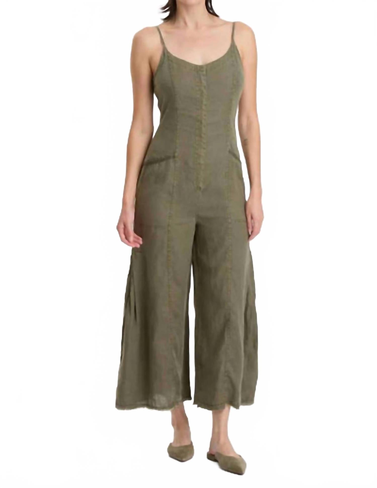 Кальстина Комбинезон с широкими штанинами в пигменте комбу XCVI, Kombu Pigment
Кальстина Комбинезон с широкими штанинами в пигменте комбу XCVI, Kombu Pigment