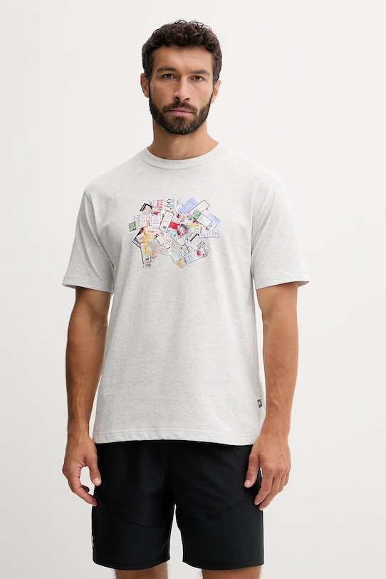 Хлопковая футболка New Balance, серый
Хлопковая футболка New Balance, серый