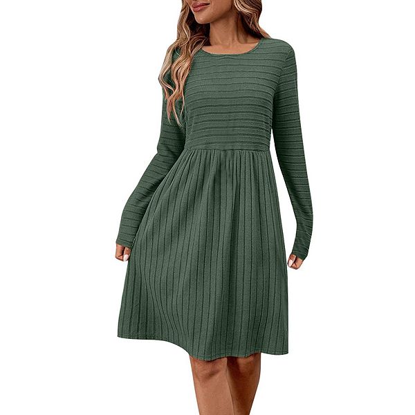 Платье midi с длинным рукавом и круглым вырезом casual Joyjoy, Dark Green
Платье midi с длинным рукавом и круглым вырезом casual Joyjoy, Dark Green