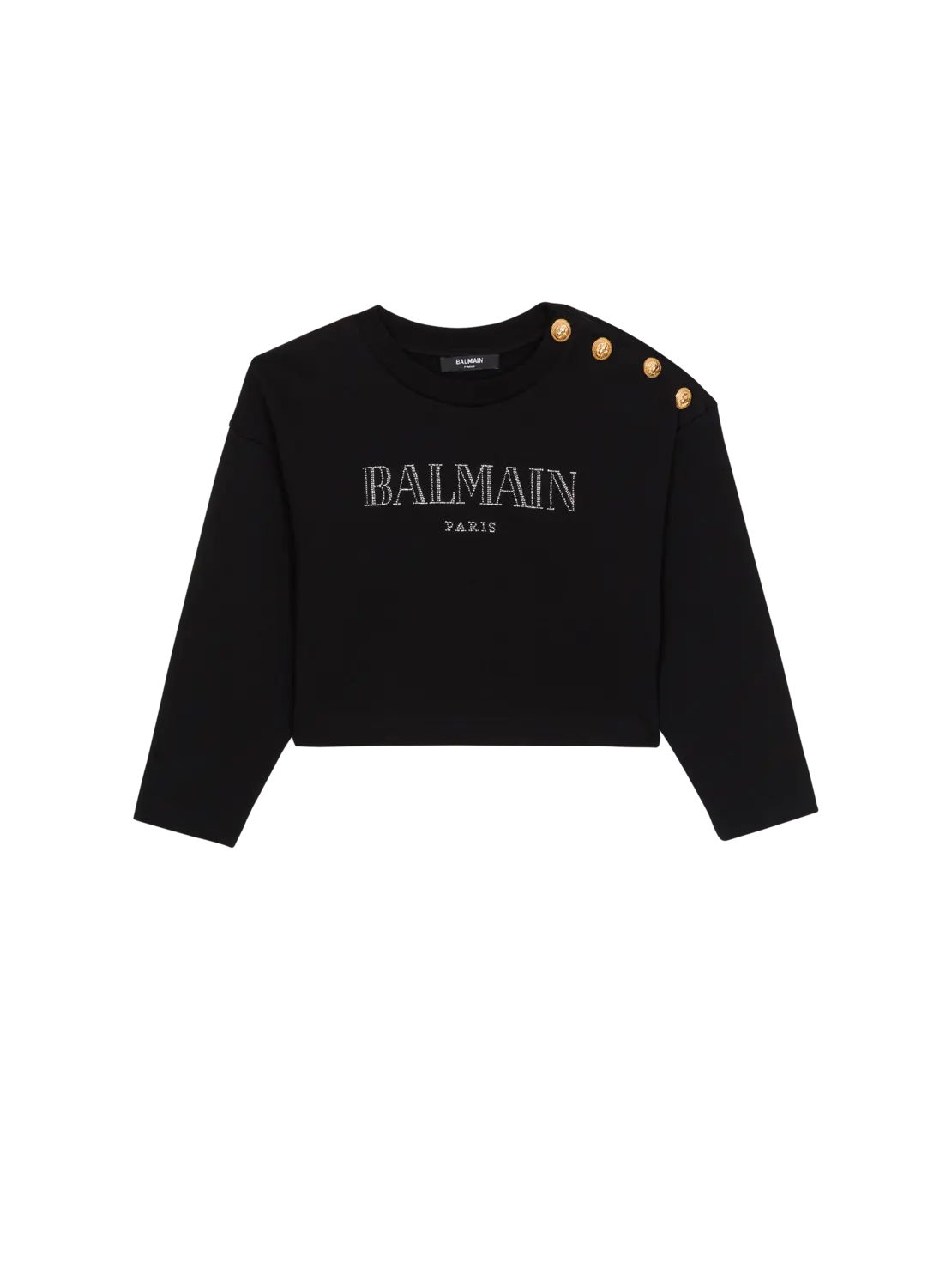 Винтажный свитшот Balmain с принтом, черный
Винтажный свитшот Balmain с принтом, черный