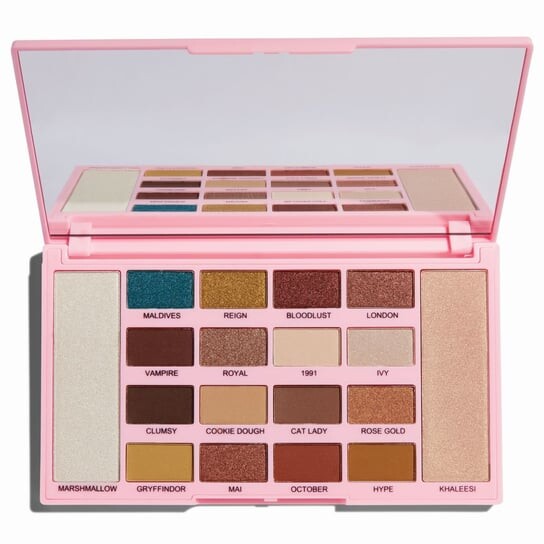 Палитра теней и хайлайтеров, 24 г Makeup Revolution, Kisu, розовый 
Палитра теней и хайлайтеров, 24 г Makeup Revolution, Kisu, розовый