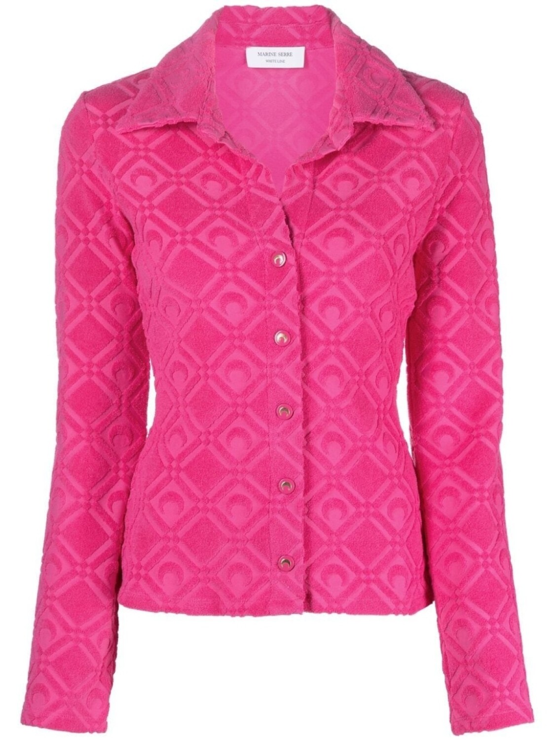 Marine Serre топ на пуговицах с длинными рукавами, розовый
Marine Serre топ на пуговицах с длинными рукавами, розовый