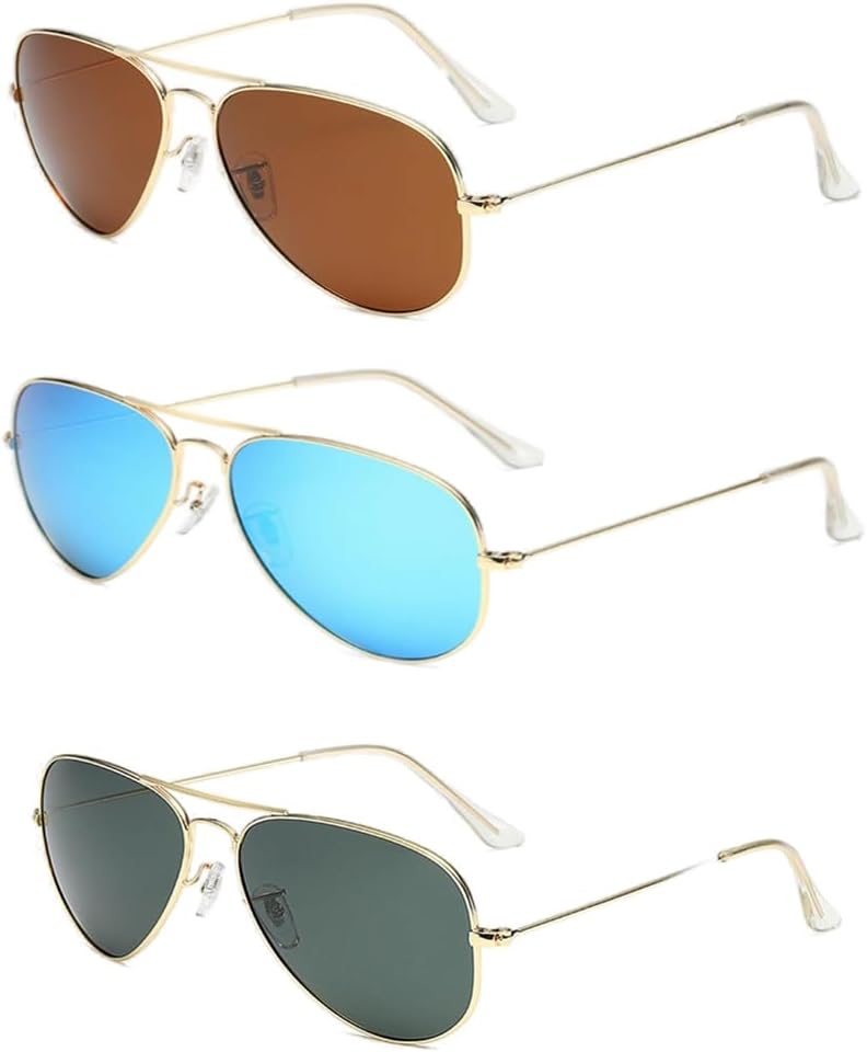 Солнцезащитные очки для женщин и мужчин, поляризованные, квадратные солнцезащитные очки для женщин, защита от УФ-излучения, металлическая оправа Generic, Gold Frame Tea/Gold Frame and Blue Lenses/Gold Frame Green Lenses
Солнцезащитные очки для женщин и мужчин, поляризованные, квадратные солнцезащитные очки для женщин, защита от УФ-излучения, металлическая оправа Generic, Gold Frame Tea/Gold Frame and Blue Lenses/Gold Frame Green Lenses