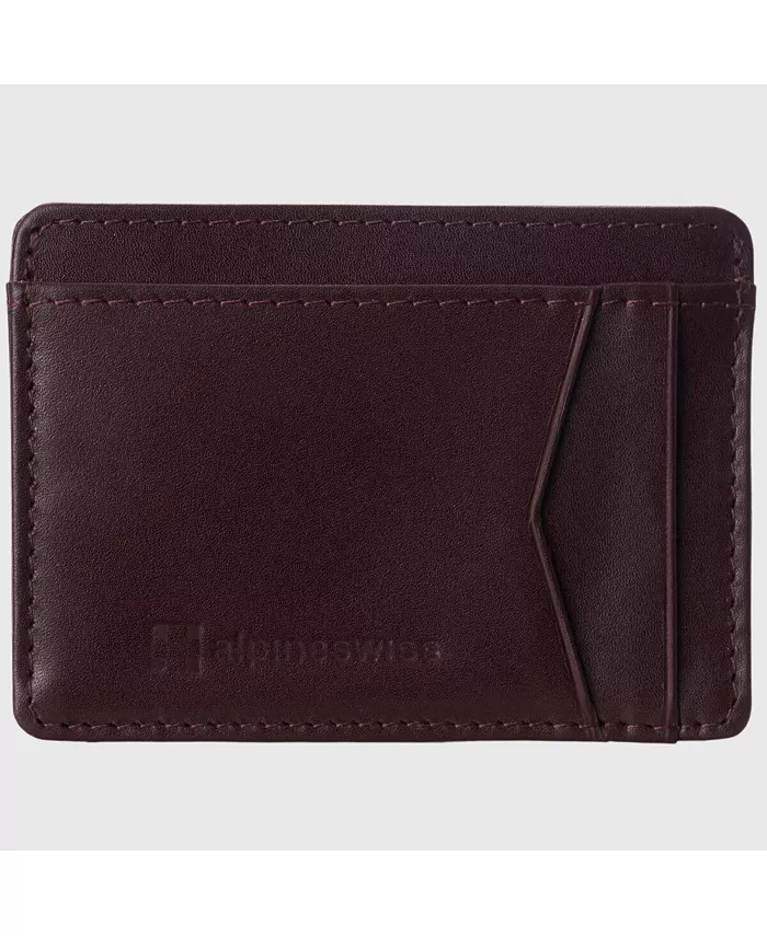 Мужской RFID-защищенный минималистичный кожаный кошелек для переднего кармана тонкий картхолдер Alpine Swiss, красный
Мужской RFID-защищенный минималистичный кожаный кошелек для переднего кармана тонкий картхолдер Alpine Swiss, красный