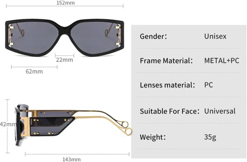 Солнцезащитные очки для женщин и мужчин в стиле панк, с металлическими заклепками, женские солнцезащитные очки с защитой от УФ-излучения UV400 LANGSER, Orange
Солнцезащитные очки для женщин и мужчин в стиле панк, с металлическими заклепками, женские солнцезащитные очки с защитой от УФ-излучения UV400 LANGSER, Orange