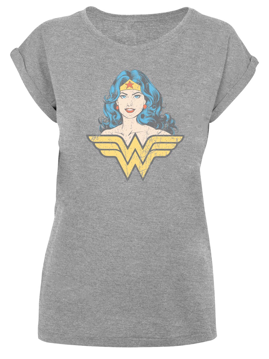 Рубашка F4NT4STIC DC Comics Superhelden Wonder Woman Gaze, пятнистый серый 
Рубашка F4NT4STIC DC Comics Superhelden Wonder Woman Gaze, пятнистый серый