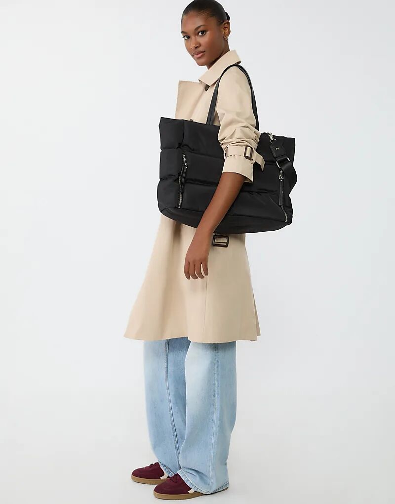 Сумка-шоппер Stradivarius с молниями черного цвета
Сумка-шоппер Stradivarius с молниями черного цвета