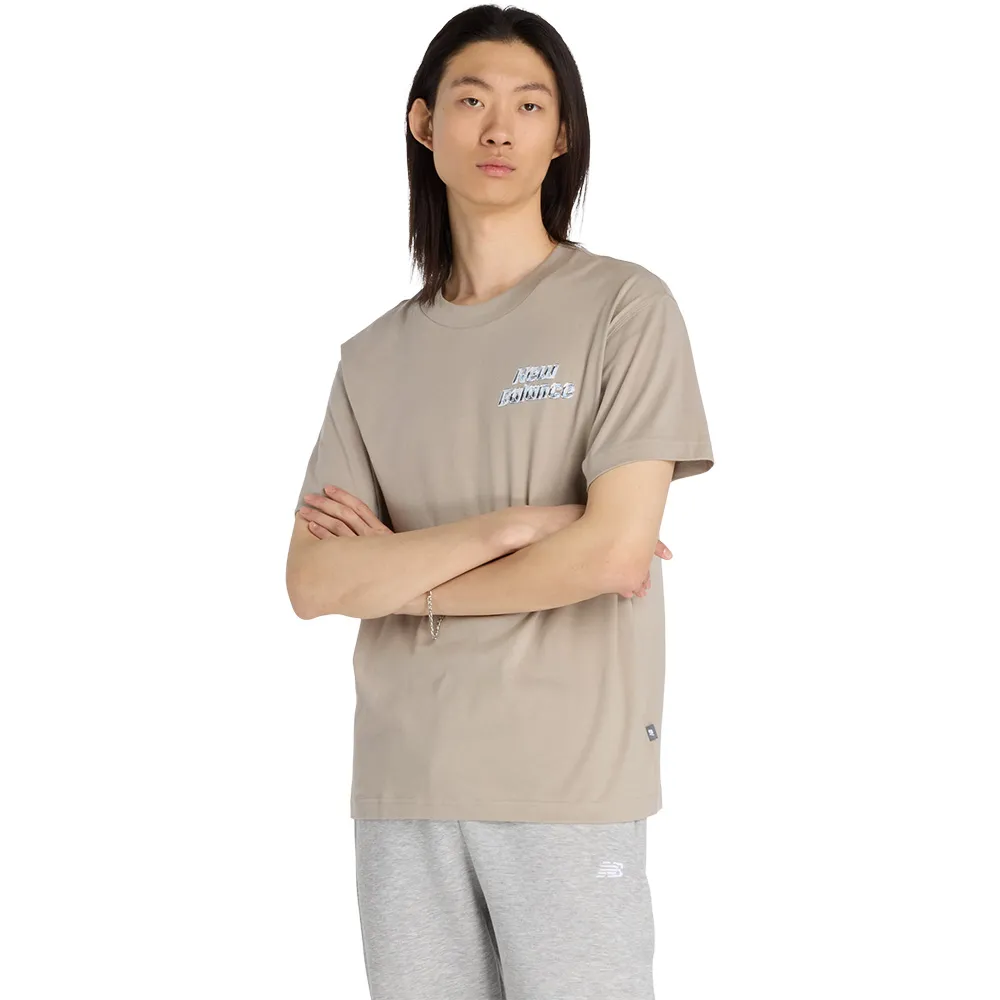 Футболка с коротким рукавом New Balance Mt53948, бежевый 
Футболка с коротким рукавом New Balance Mt53948, бежевый