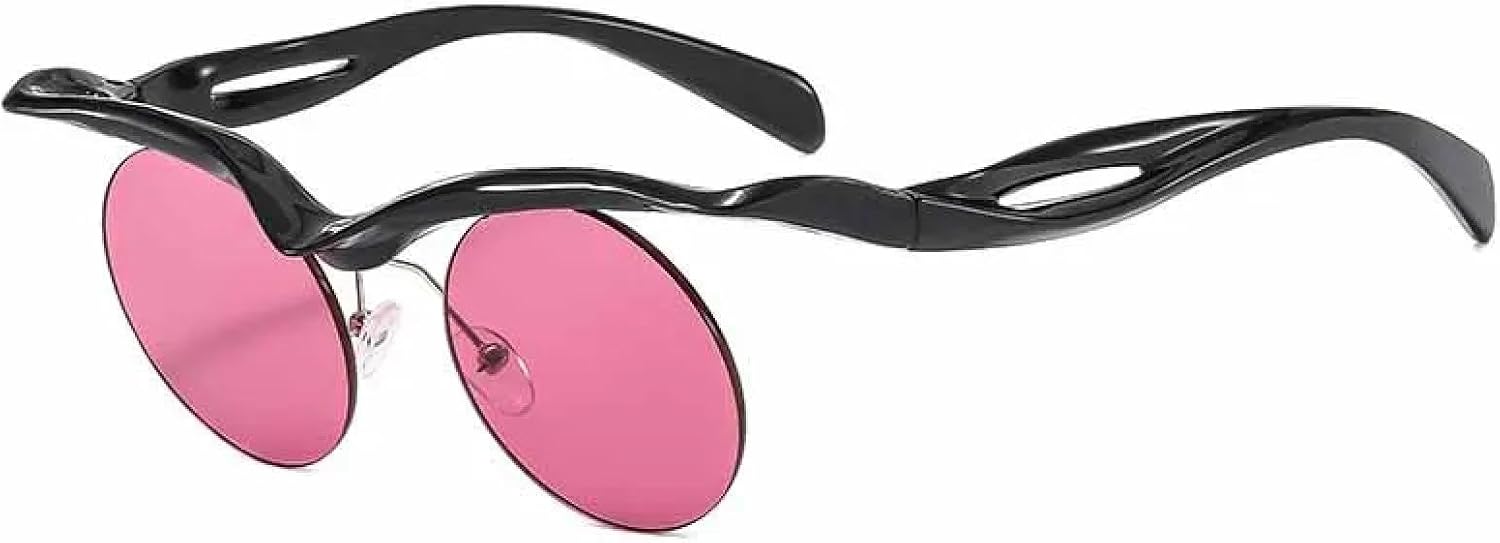 Винтажные круглые солнцезащитные очки в стиле панк без оправы для женщин и мужчин, модные, роскошные, в маленькой оправе, для активного отдыха, с защитой от УФ-излучения UV400 TKKTLLT, Black Purple Red
Винтажные круглые солнцезащитные очки в стиле панк без оправы для женщин и мужчин, модные, роскошные, в маленькой оправе, для активного отдыха, с защитой от УФ-излучения UV400 TKKTLLT, Black Purple Red