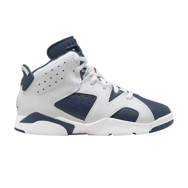 Кроссовки Air Jordan 6 Retro PS, цвет Olympic 2024
Кроссовки Air Jordan 6 Retro PS, цвет Olympic 2024